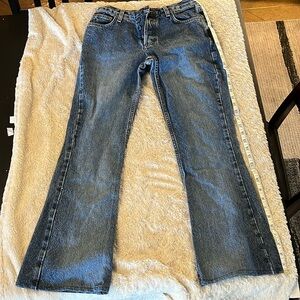 American Eagle outfitters blue boot cut pants